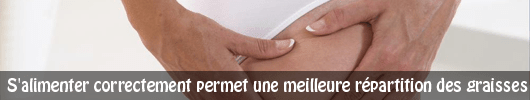 S’alimenter correctement permet une meilleure répartition des graisses
