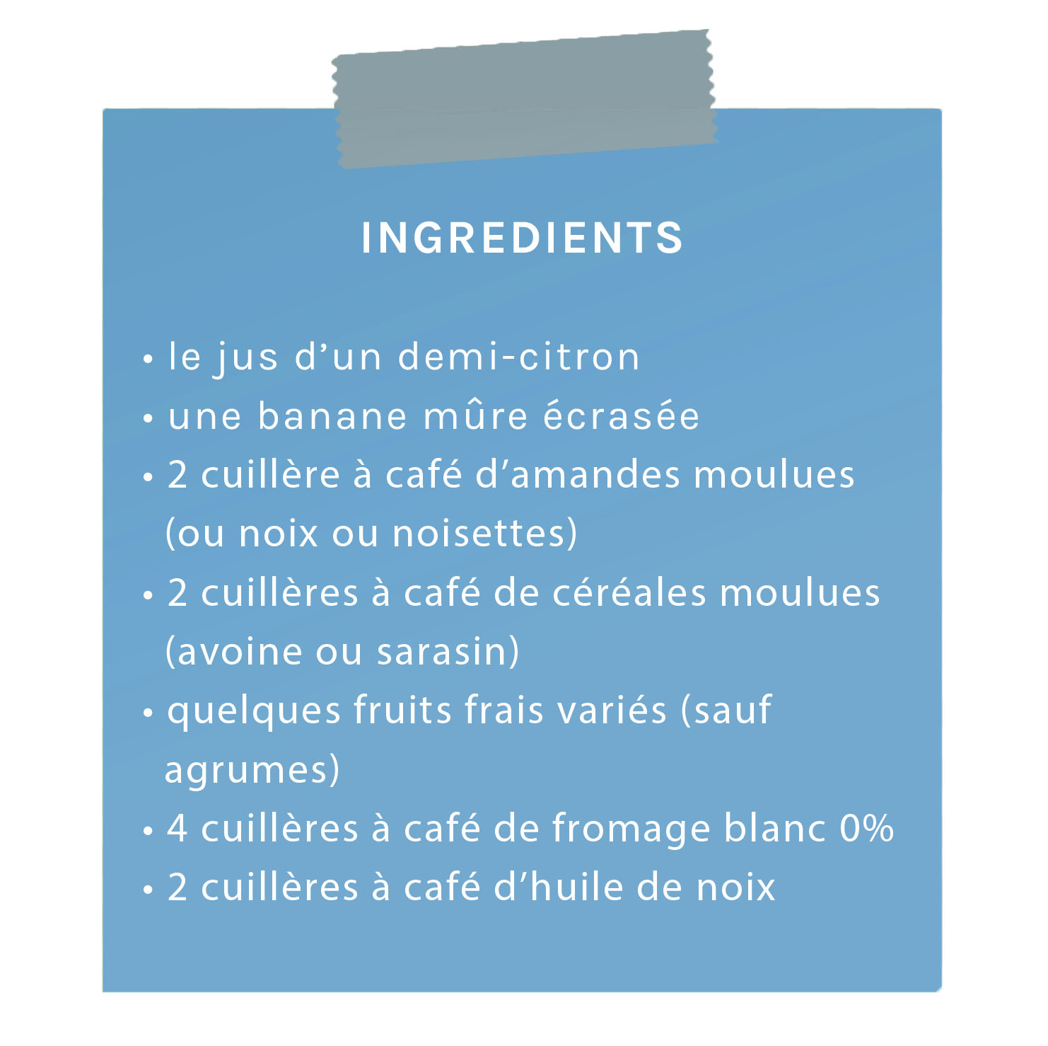 ingrédients crème de pudwing kousmine