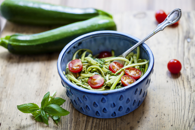 tagliatelle de courgettes et tomates cerises tagliatelle de courgettes et tomates cerises