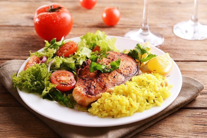 Assiette repas équilibré