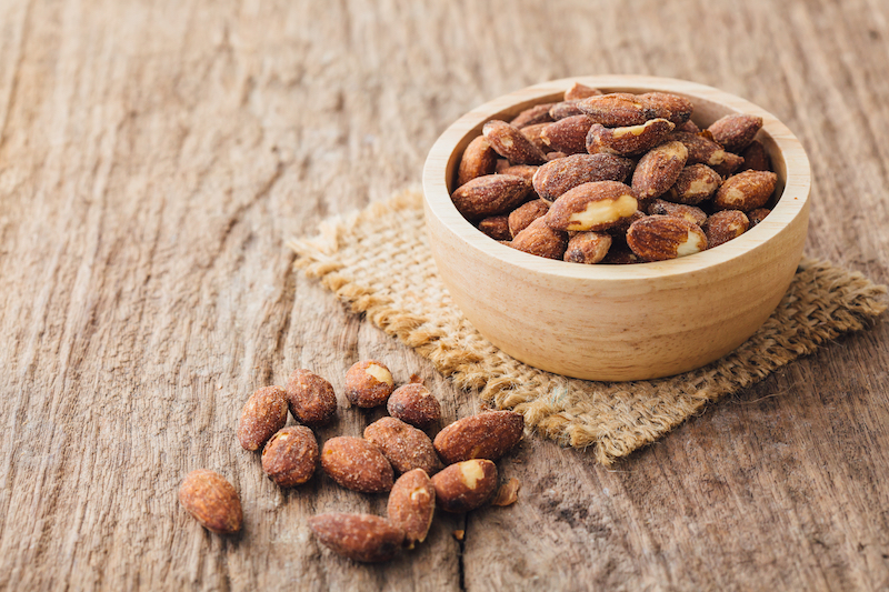 des amandes salées en apéritif