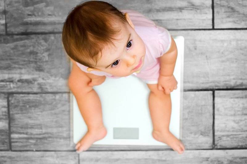 le poids d'un enfant
