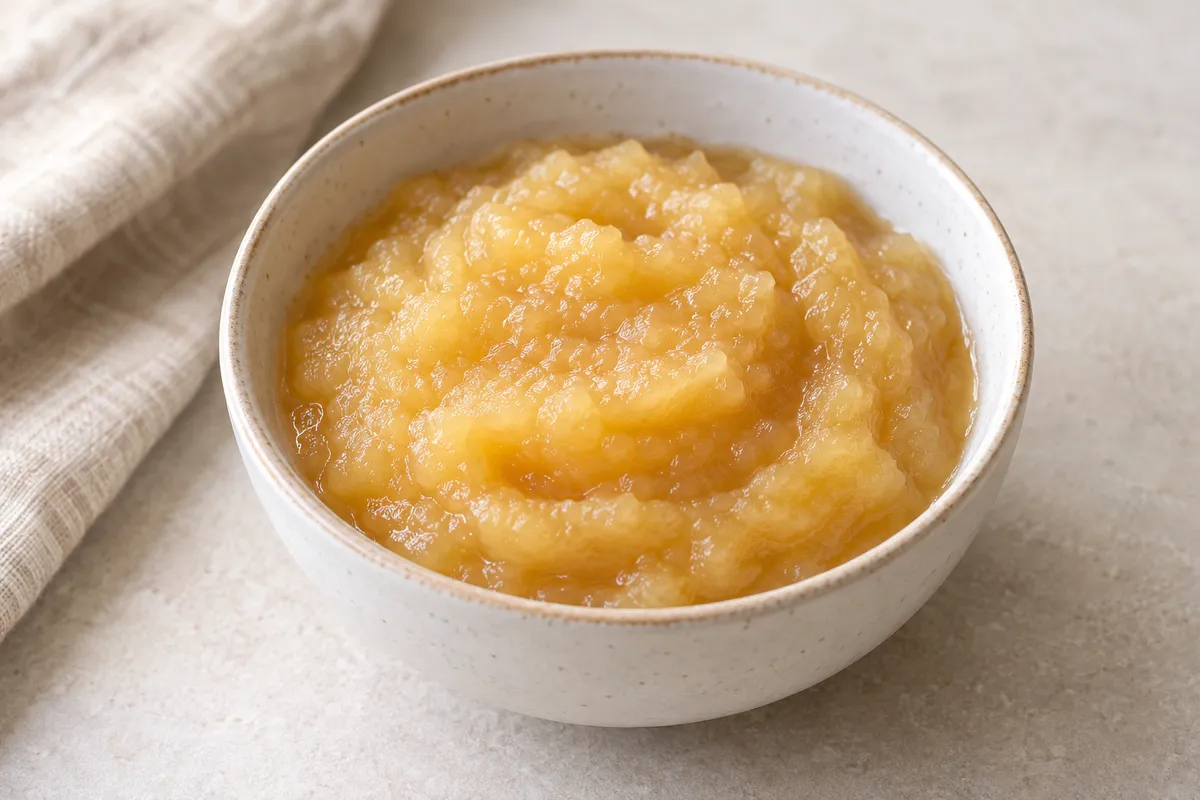 Compote autres sur un fond de lin clair.
