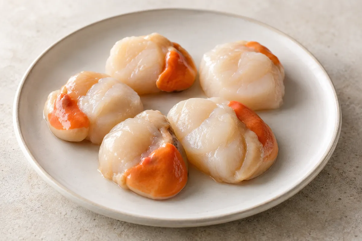 Coquille sur un fond de lin clair.