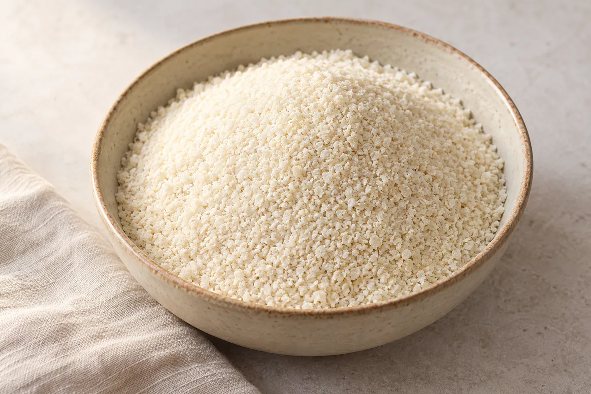 Gari sur un fond de lin clair.