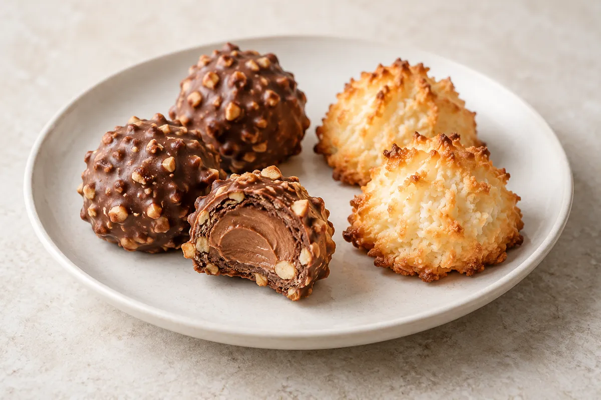 Rocher sur un fond de lin clair.