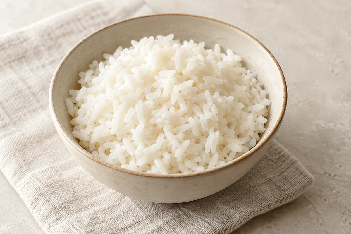 Spécialité culinaire sur un fond de lin clair.